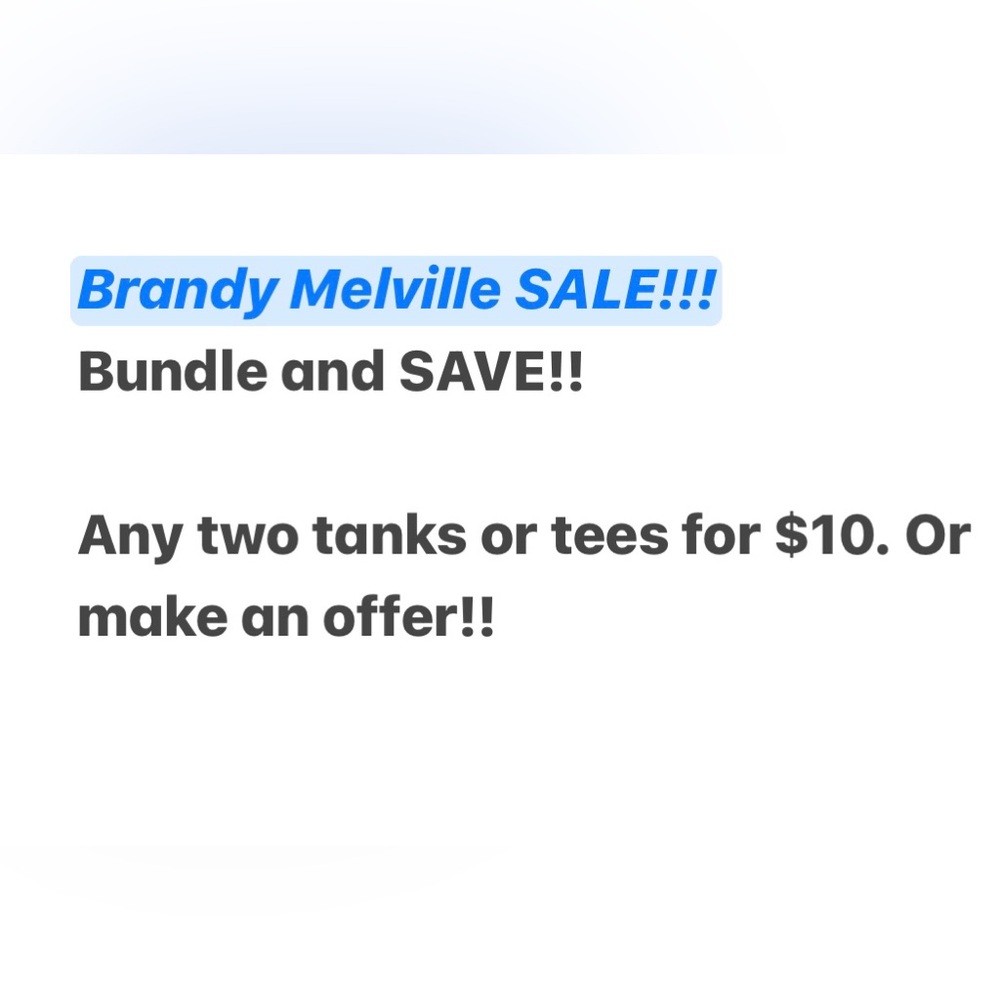 Brandy Melville Casual Wear Bundle